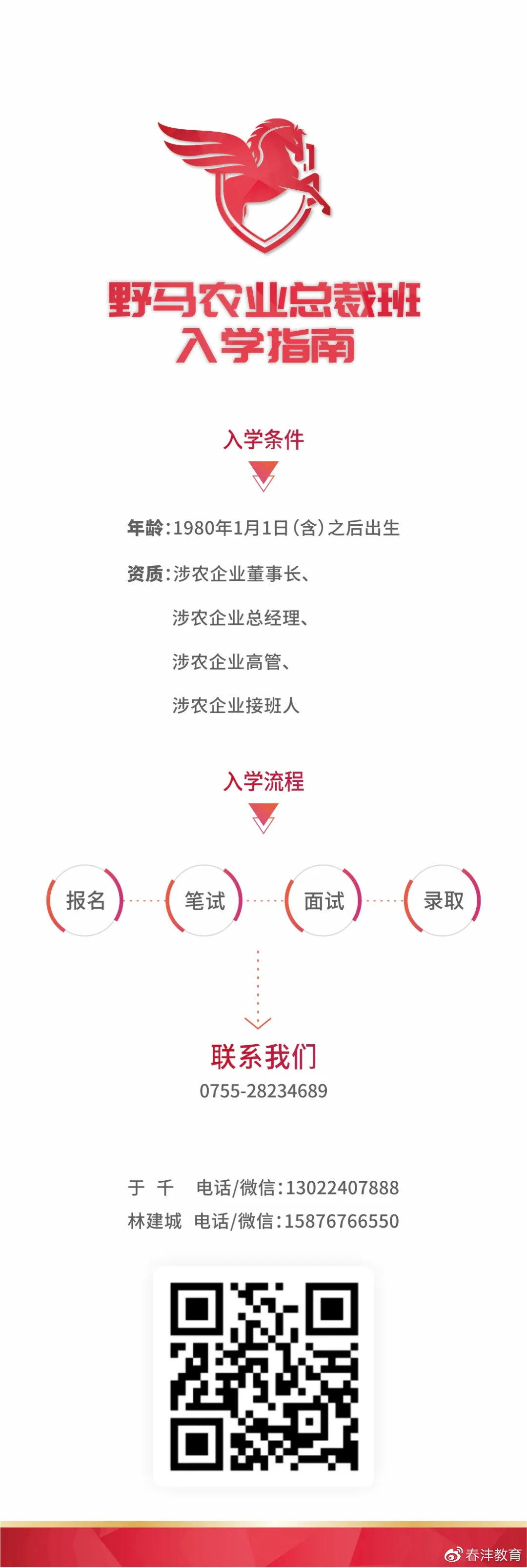 野马：那个只招80后的总裁班招生了